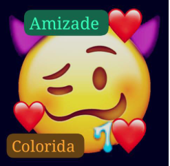 Grupo de amizades coloridas WhatsApp